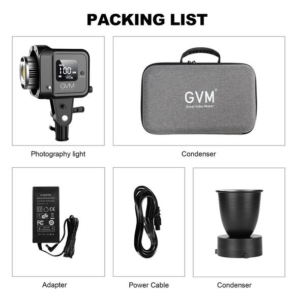 GVM SD80D 80W Bi-Color LED Video Light #GVM-SD80D - Picture 8 of 8